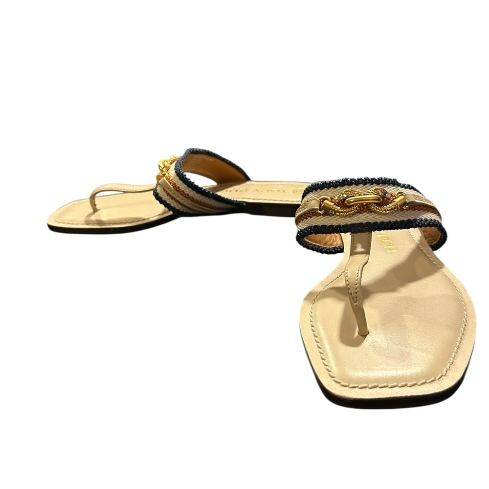 Tory Burch Women’s Jessa Beige Size 5.5 Thong Sandals, NWOT - Picture 3 of 6